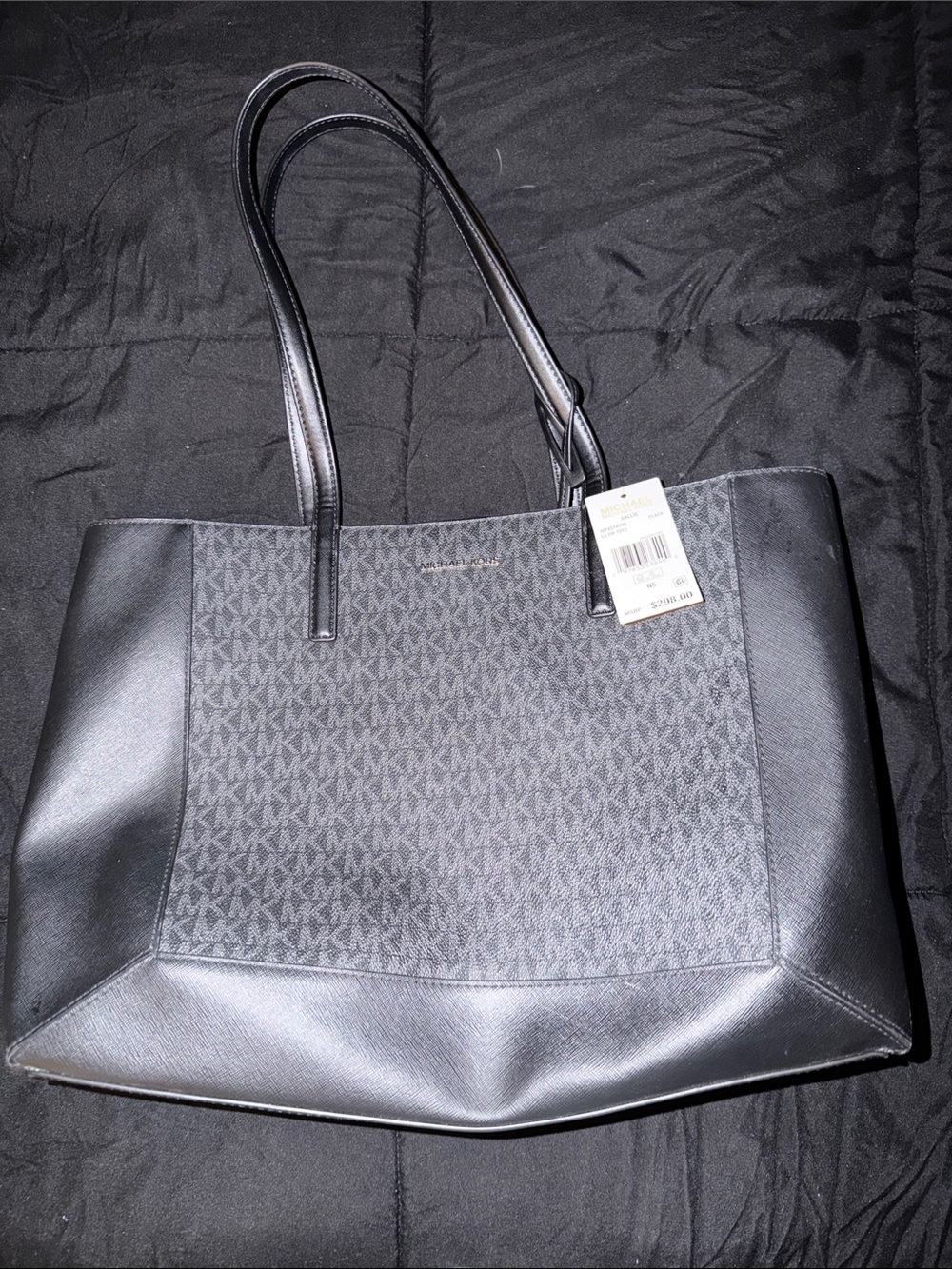 Michael Kors Black MK Logo Tote